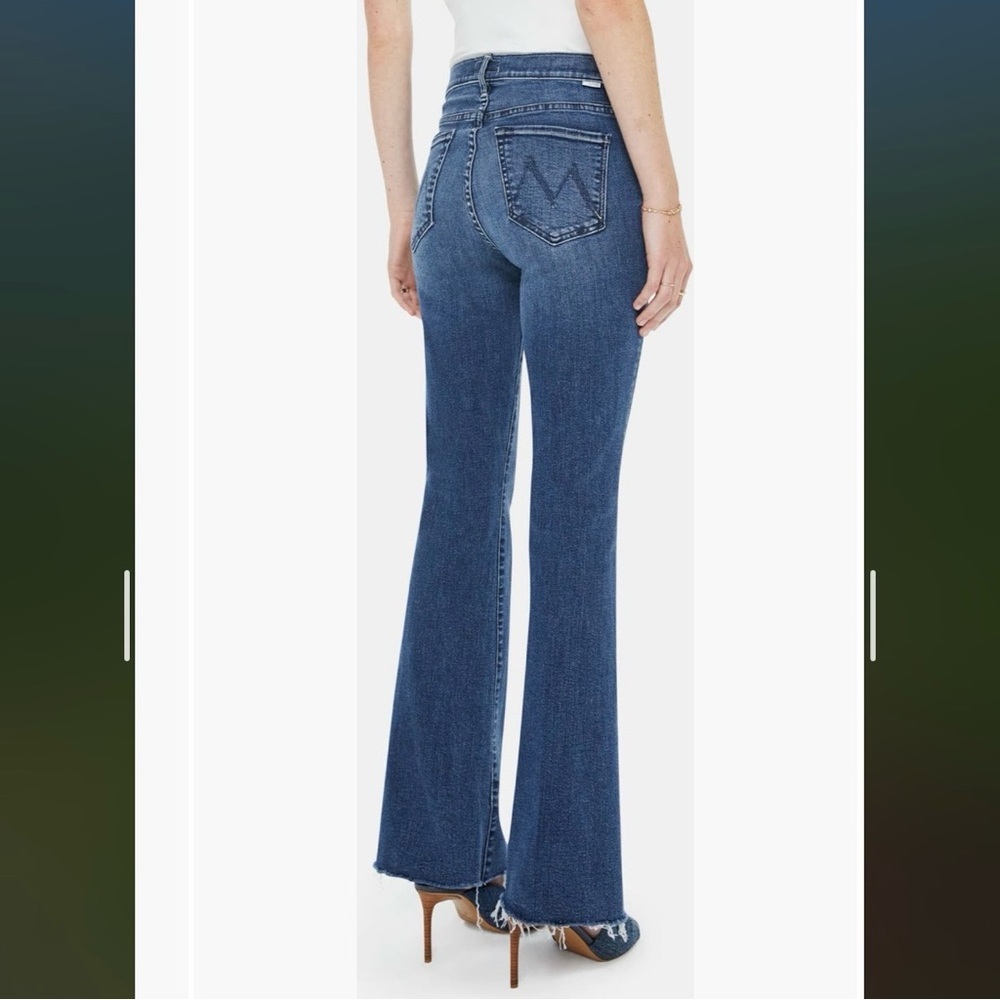 Mother The Weekender Fray Hem Bootcut Jeans in Fancy Meeting You Here Size 26 - Picture 2 of 13